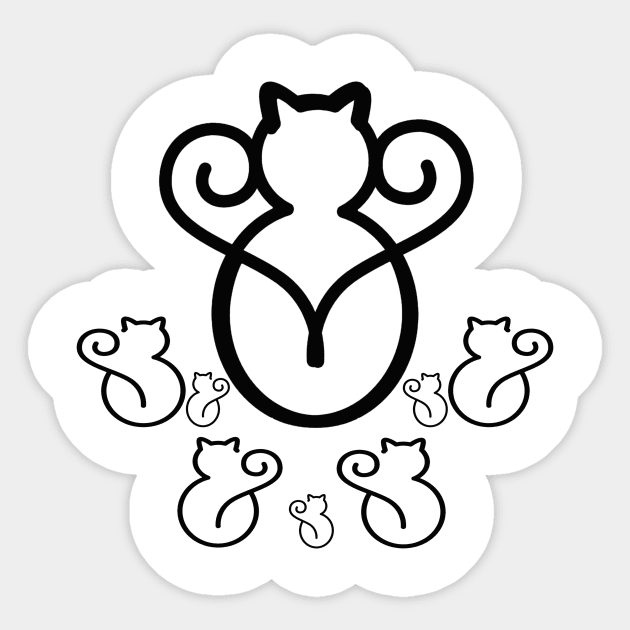Meow Family Sticker by anggun